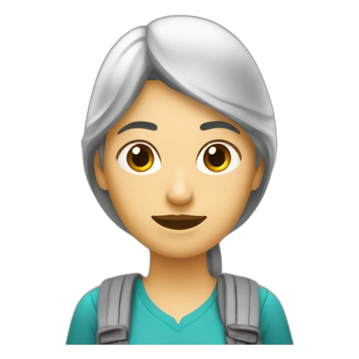 mujer estricta con la limpieza y el aseo sticker