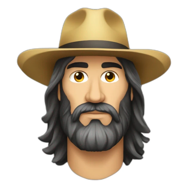 Sebastien Chabal with a hat  sticker