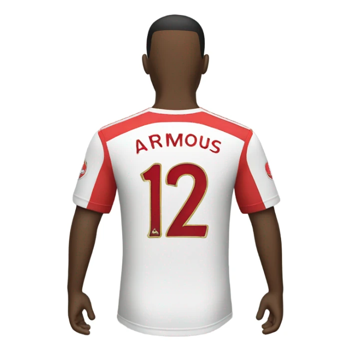arsenal jersey sticker