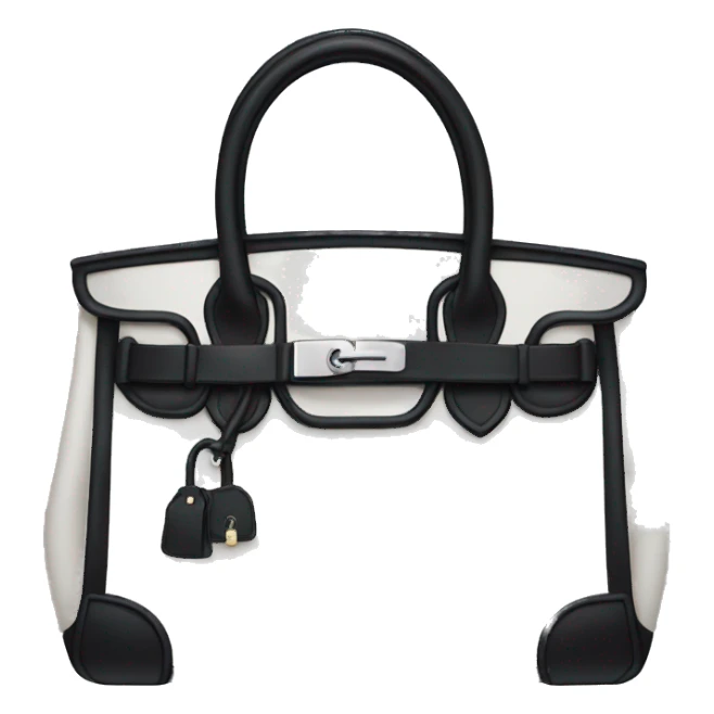 Black birkin bag sticker