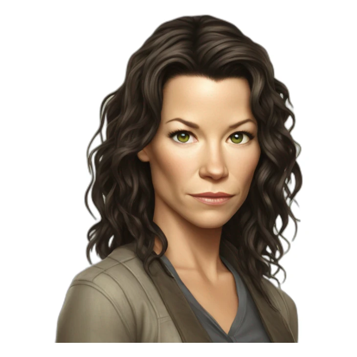 Evangeline Lilly serious sticker