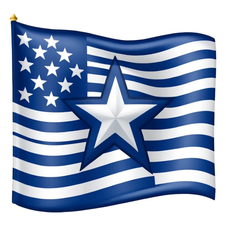 Dallas cowboys flag sticker
