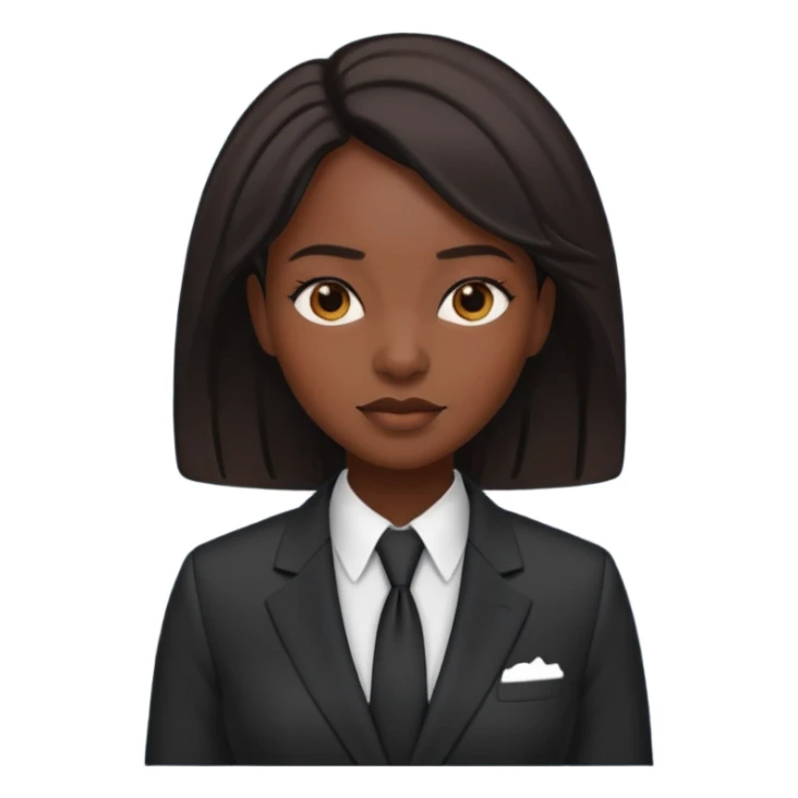 black queen with suit sticker