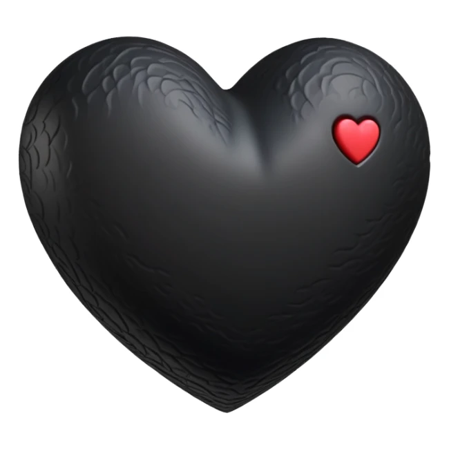 3d goth heart sticker