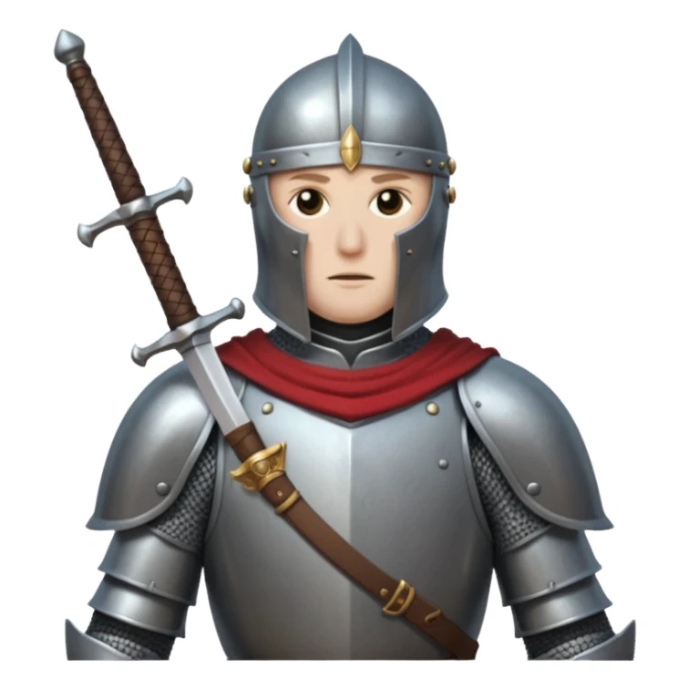 Headless Knight with Sword close up sticker