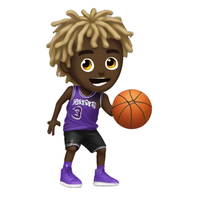 Lil uzi vert throwing a basketball sticker
