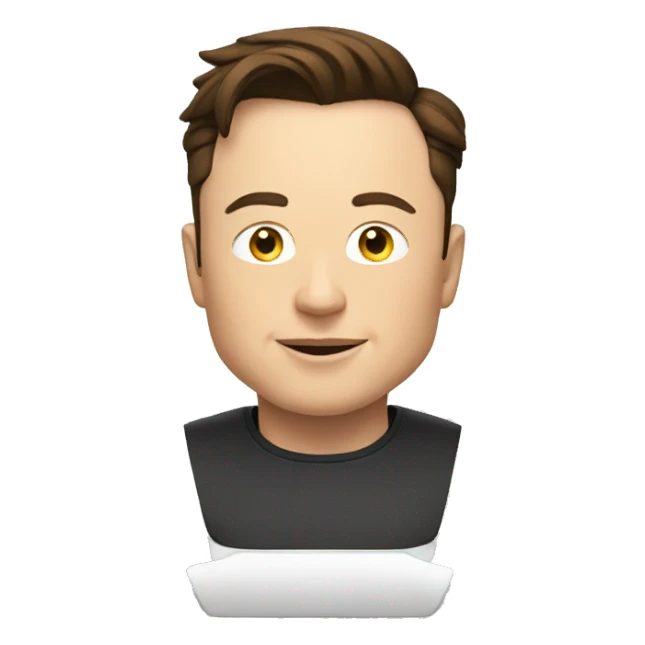 elon musk X  sticker