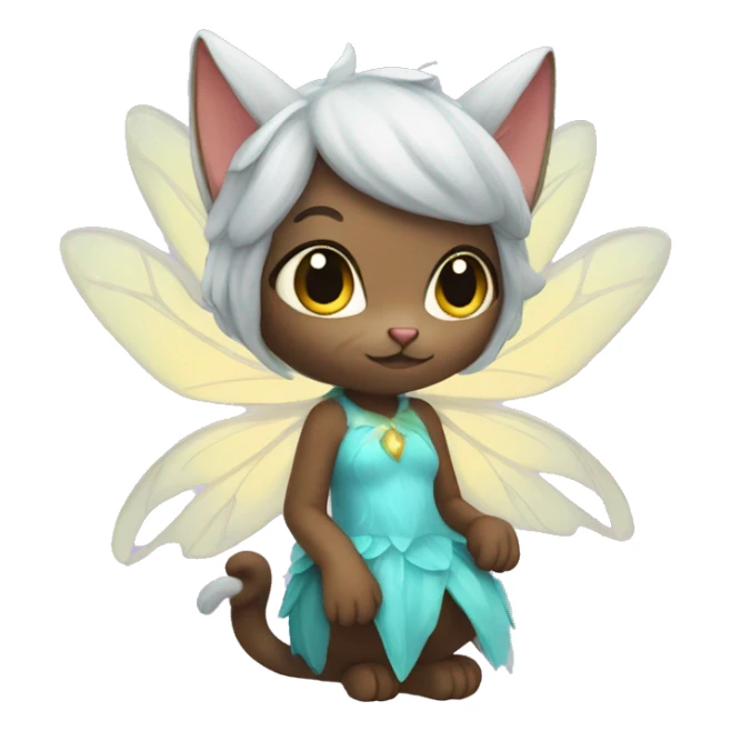 Cat fairy sticker