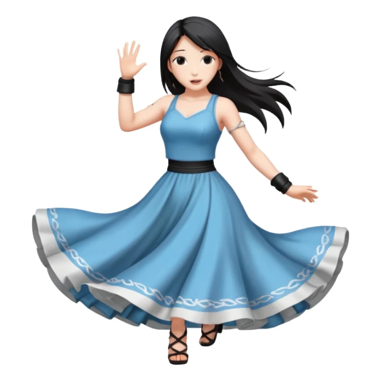 Final fantasy 7 Tifa dance  sticker