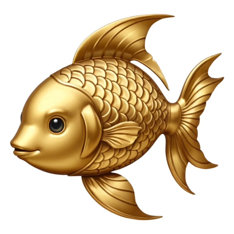 Gold Pisces sign sticker