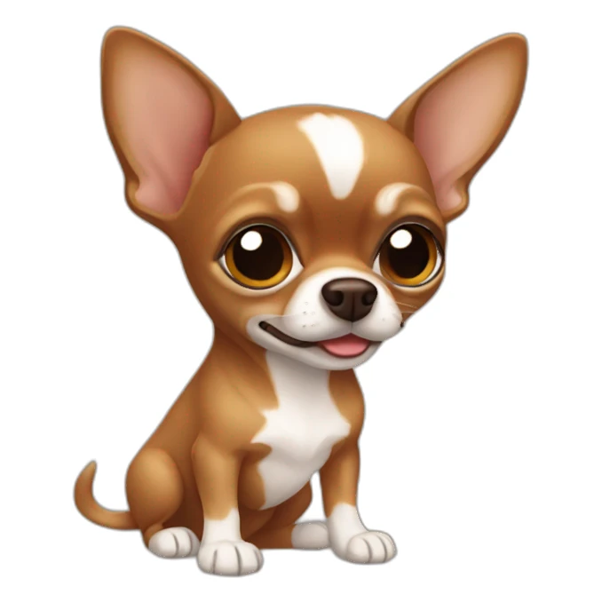 all brown chihuahua sticker