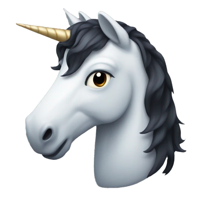 Dark colored unicorn  sticker