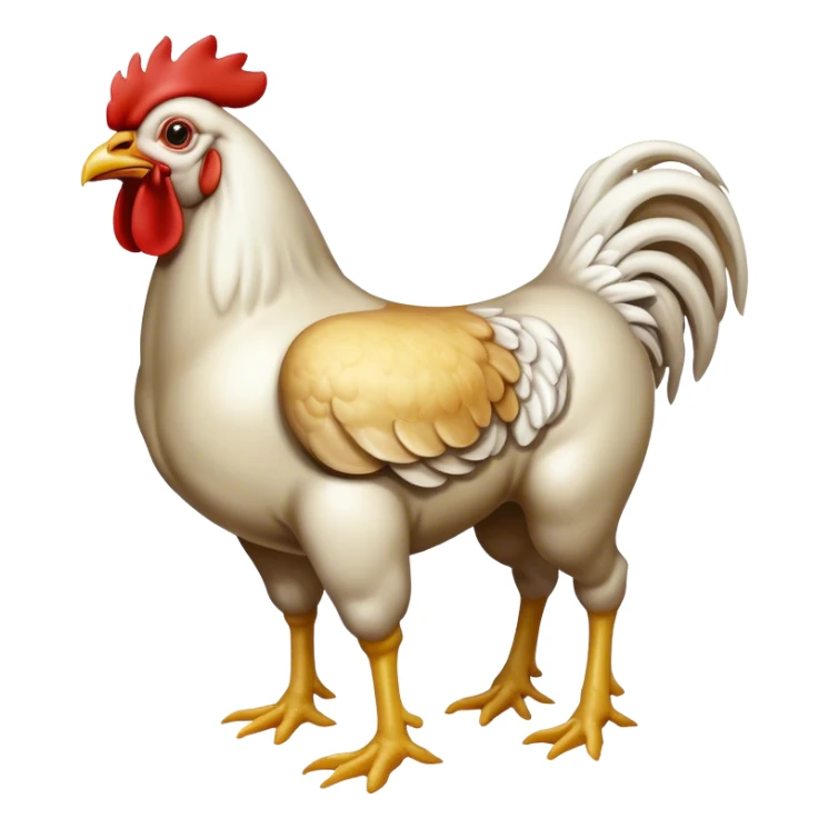 Horse body with chicken head  sticker