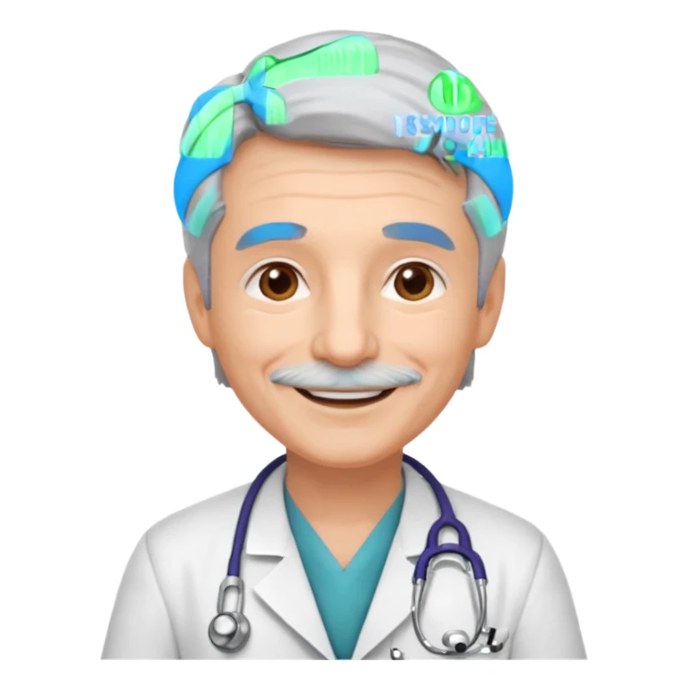 make an experienced doctor emoji  sticker