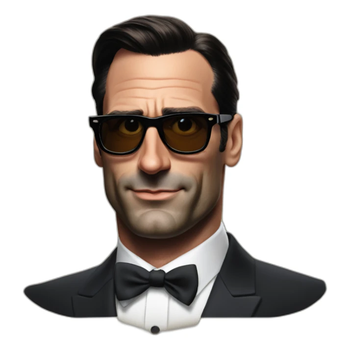 mad-men-don-draper-jon-hamm-portrait-sunglasses sticker