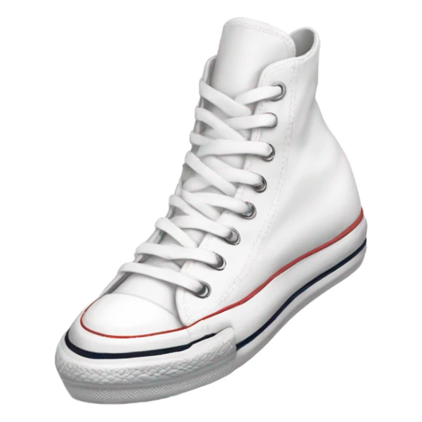 High top platform fully white converse sticker