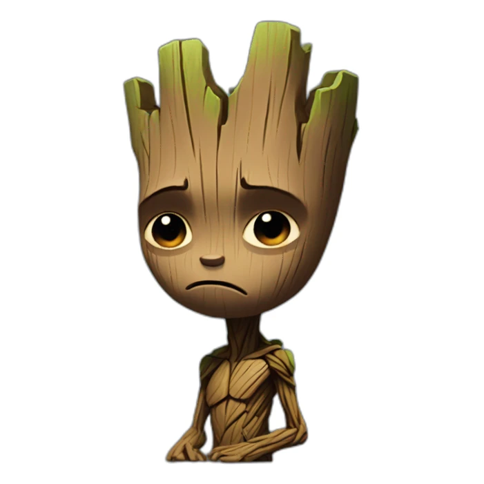 Groot sad sticker