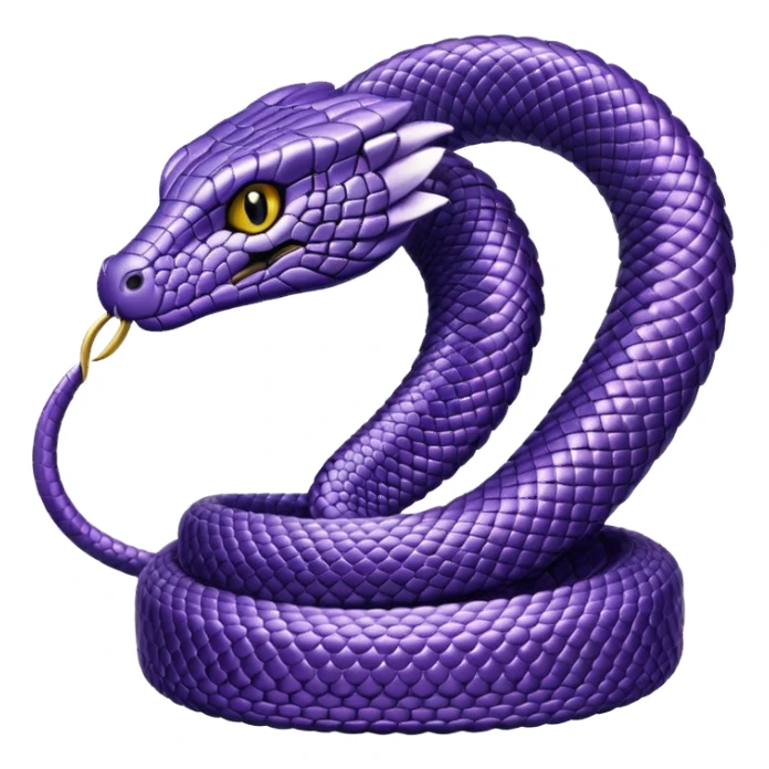 glitter purple and cian cobra sticker
