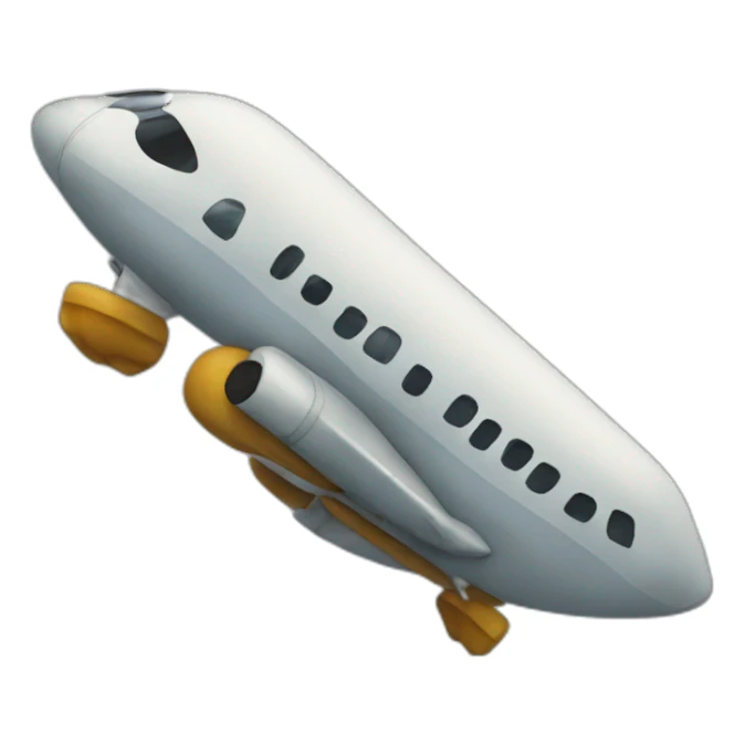 Avion sur un bateau sticker