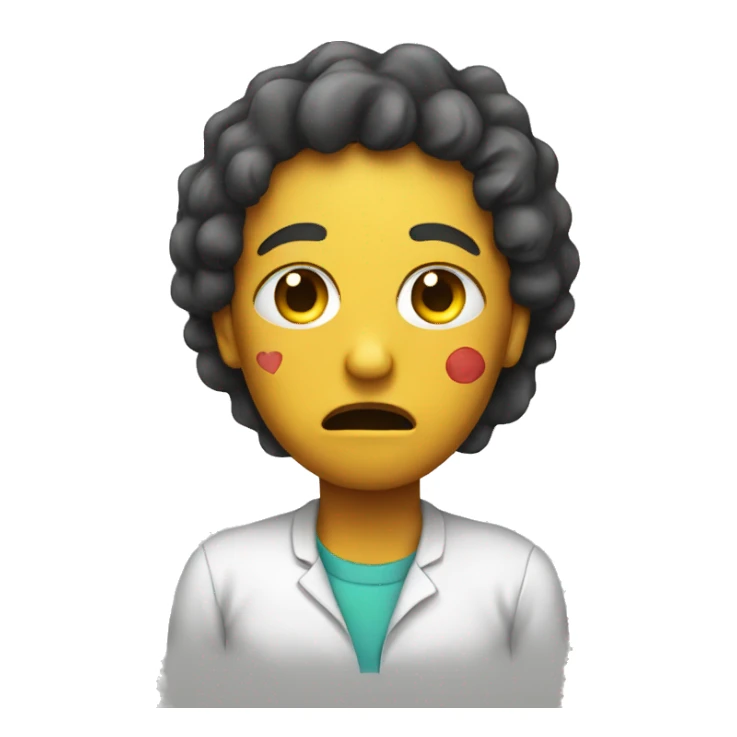 Sick person love sticker