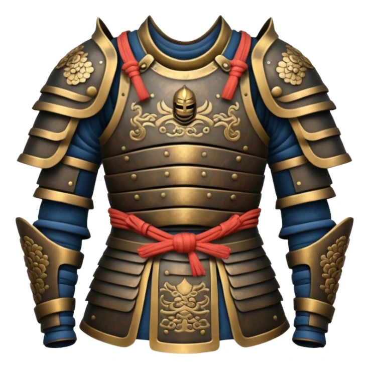 asia samurai armor without head sticker