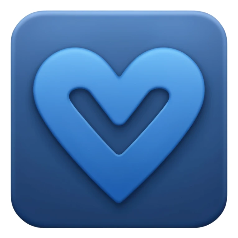 Dark blue checkmark for social media. sticker