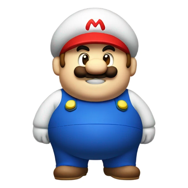 Fat mario Body sticker