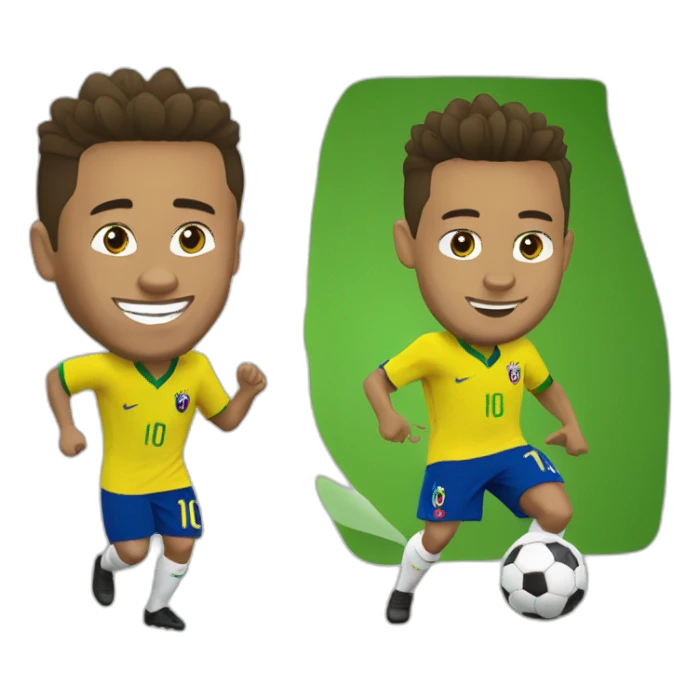 Neymar qui danse avec Ronaldo sticker