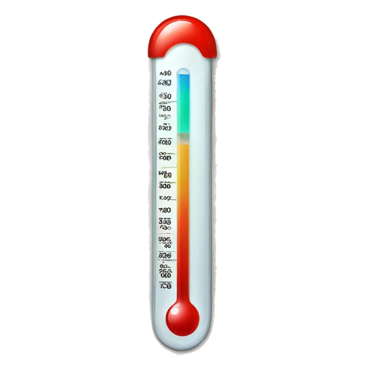 a thermometer sticker