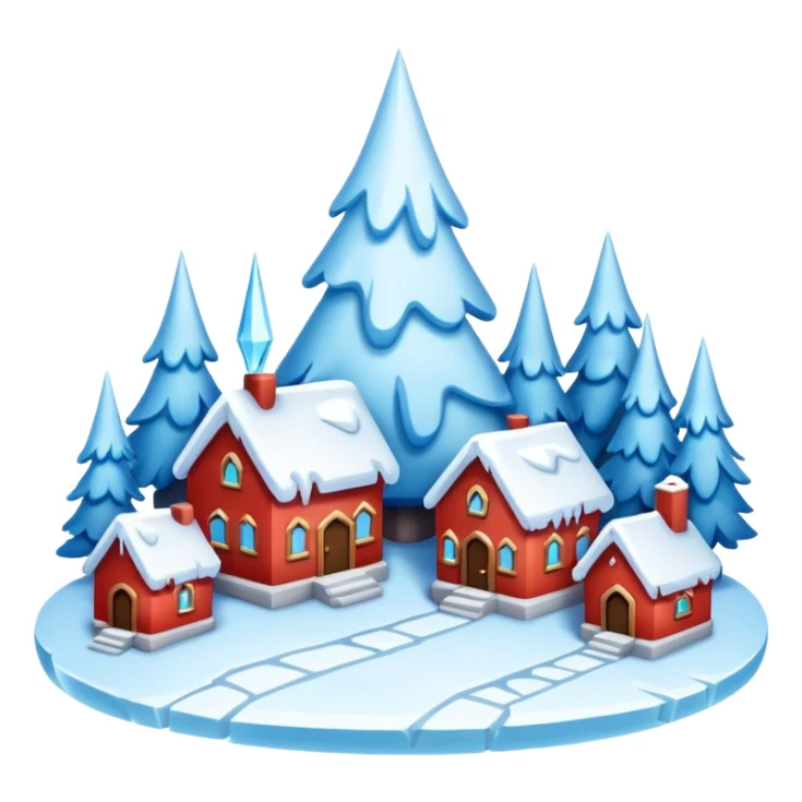 frozen houses sticker