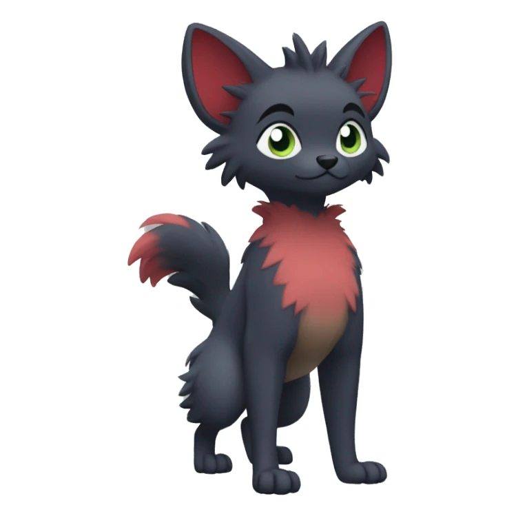 Rocruff-Zorua full body sticker