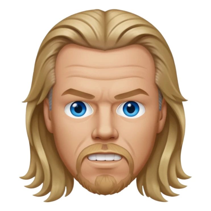 James Hetfield with blue eyes sticker