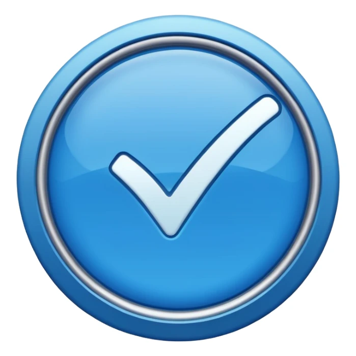 Want a blue verification tick sticker