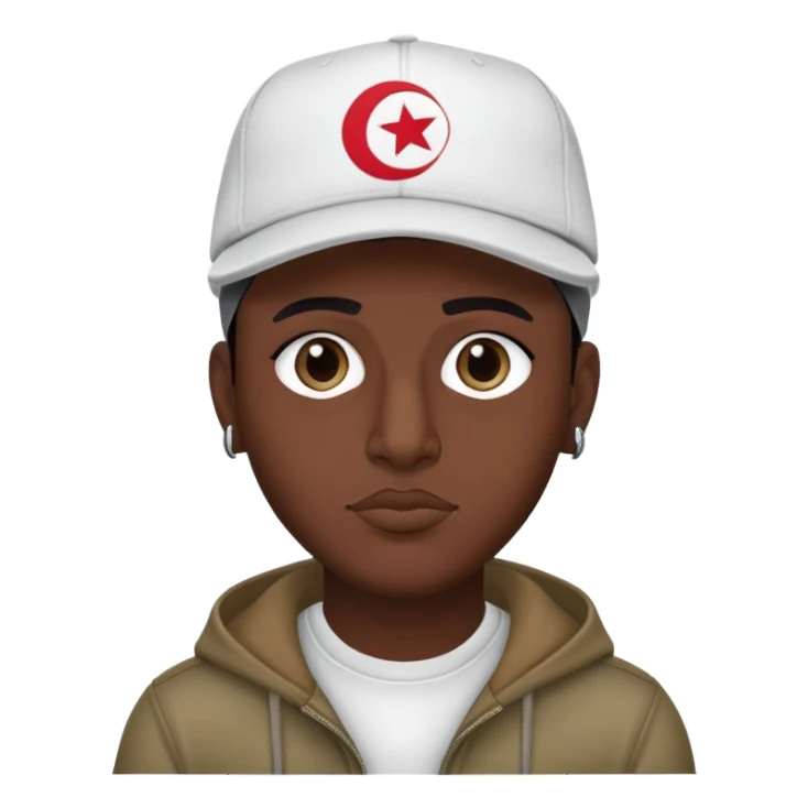 The tunisian rapeur 'stou rr3d'  sticker