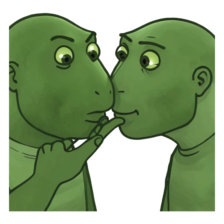 Me kissing my bfs hand sticker