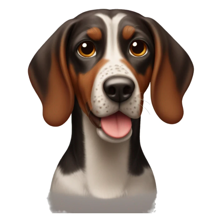 Red tick coon hound  sticker