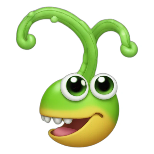 Juggling worm sticker