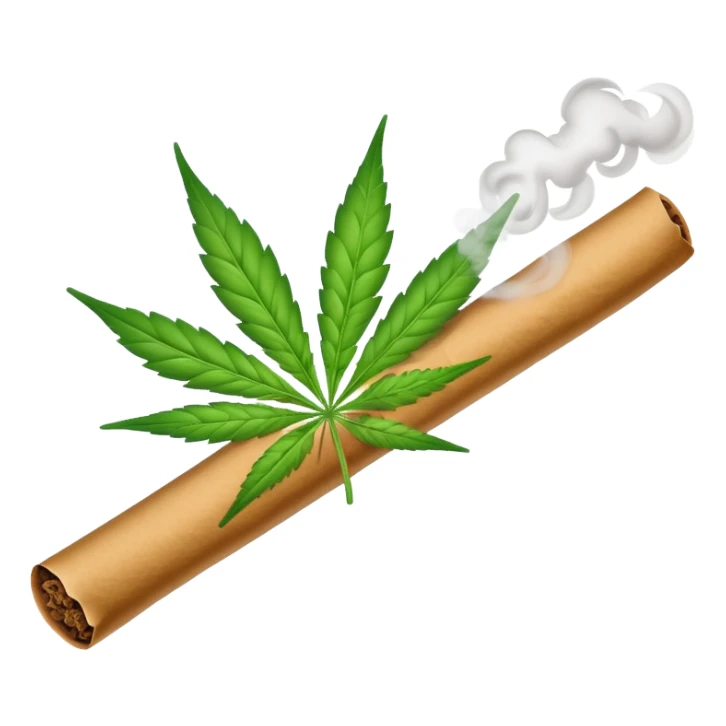 weed blunt with smoke sticker