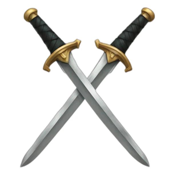 Daggers crossed sticker