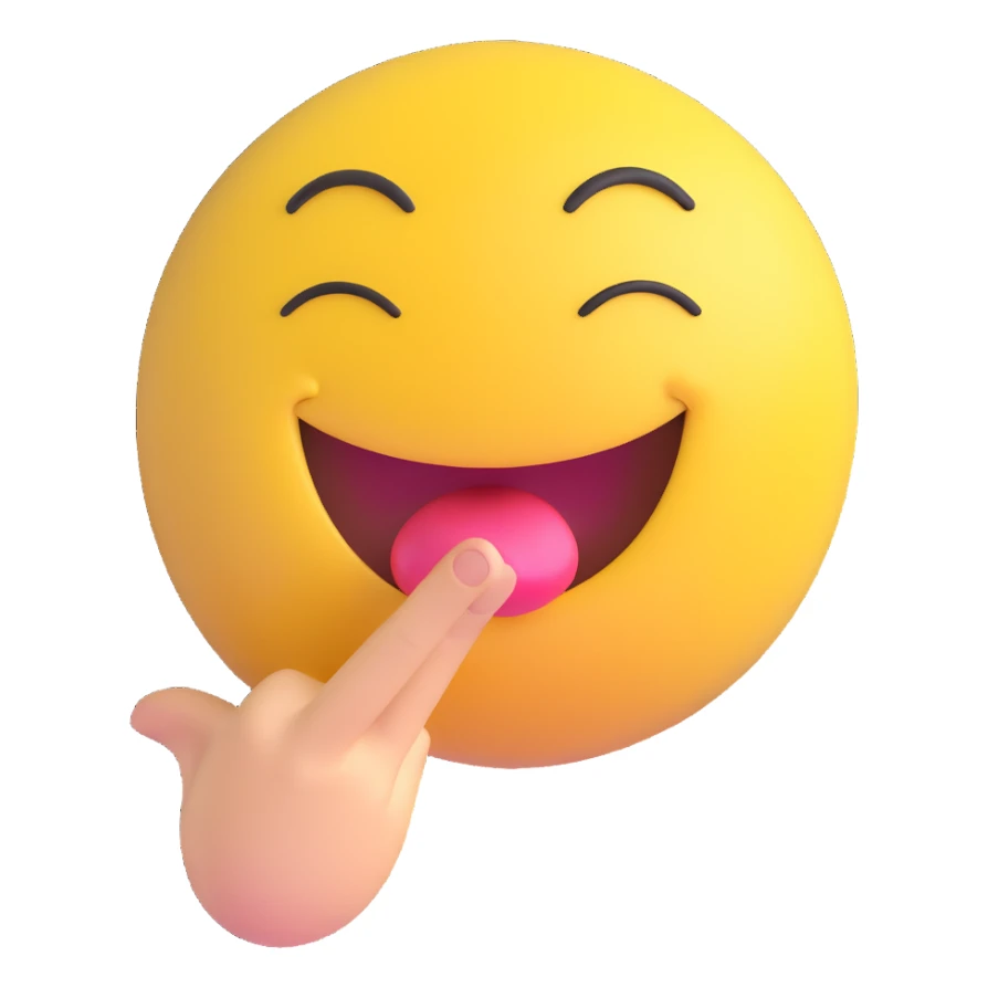 smiley face blowing a kiss and winking sticker