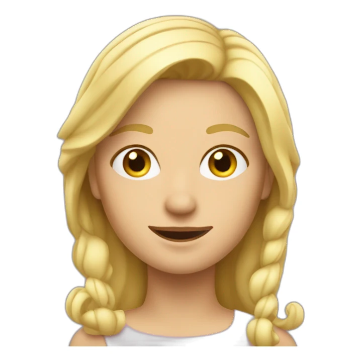 blonde frau glücklich sticker