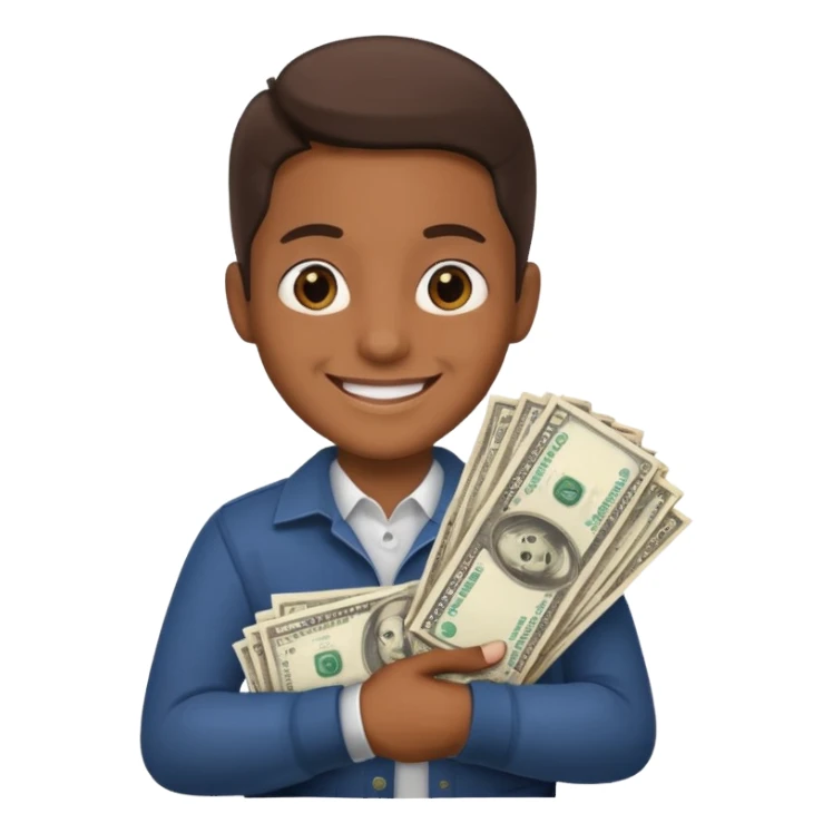 Fully enjoyment with money sticker