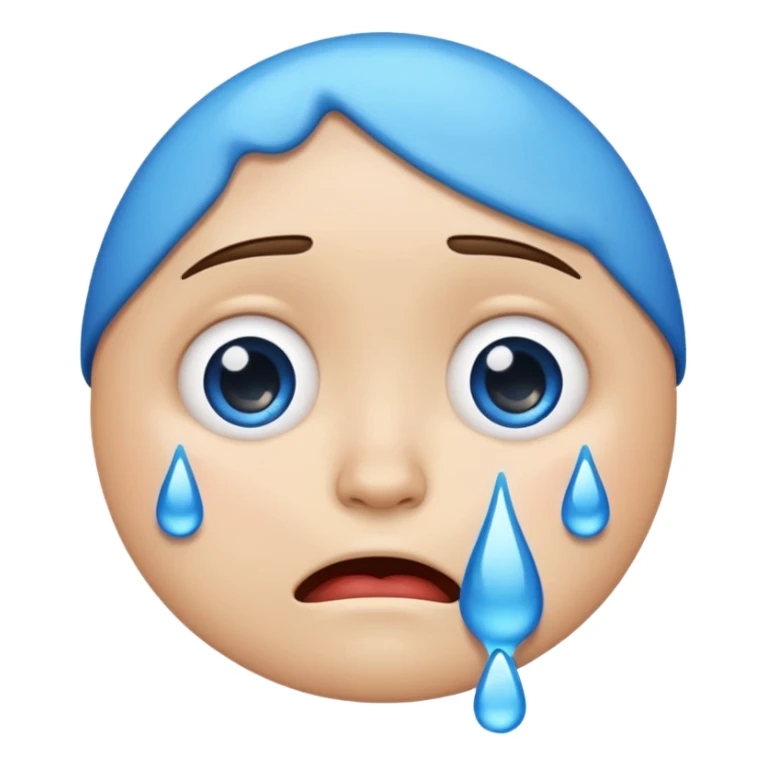 An emoji that is crying sticker