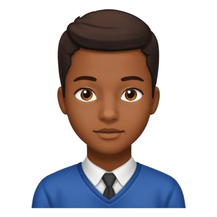 American black highschool student sticker