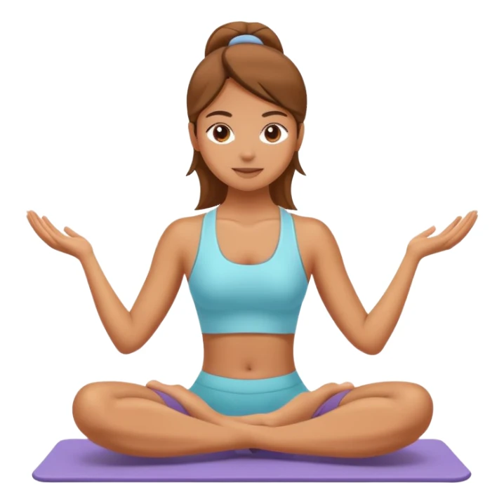  Girl doing pilates sticker