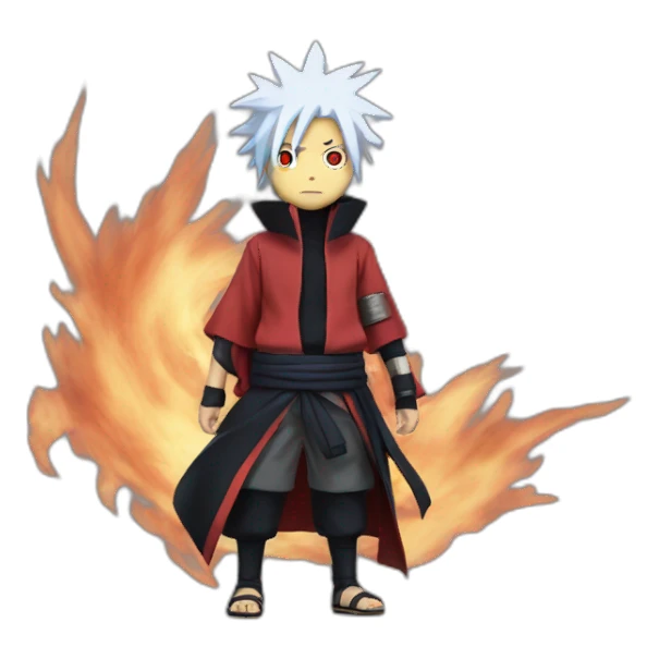 Naruto with an akatsuki jack et sticker