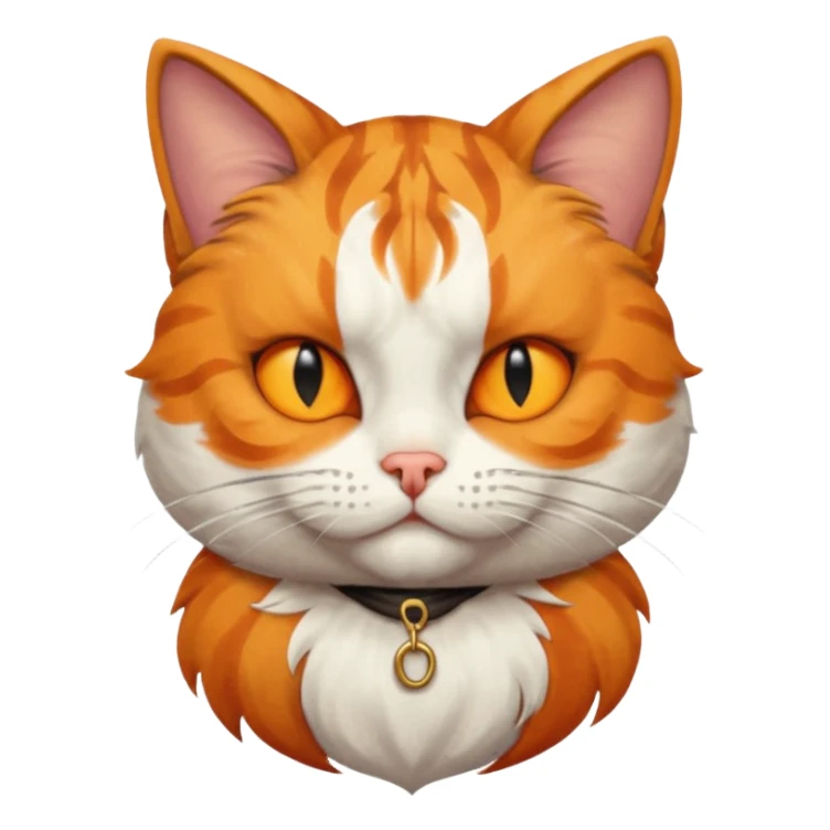 pirate cat with one closed eye with eye patch sticker