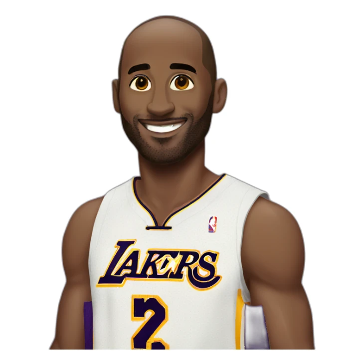 kobe bryant in white skin sticker