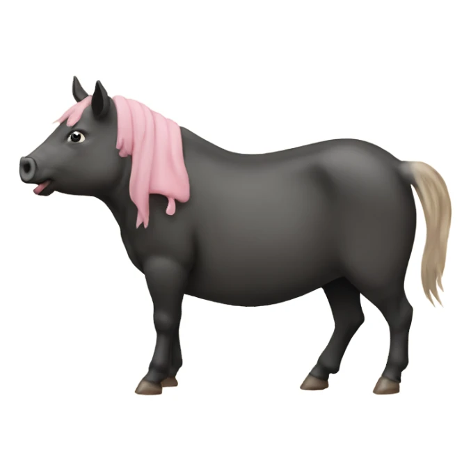 pig and horse sticker