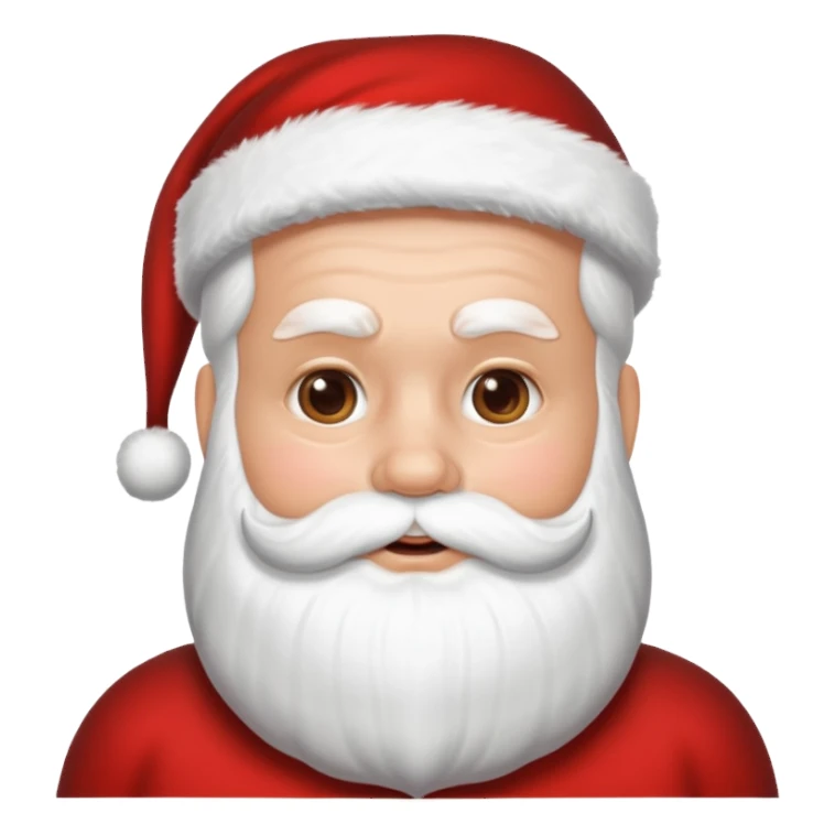 Santa in a skincare mask sticker